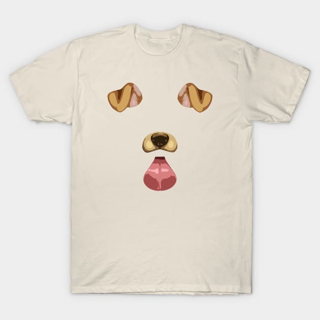halfzero Snapchat Dog T Shirt